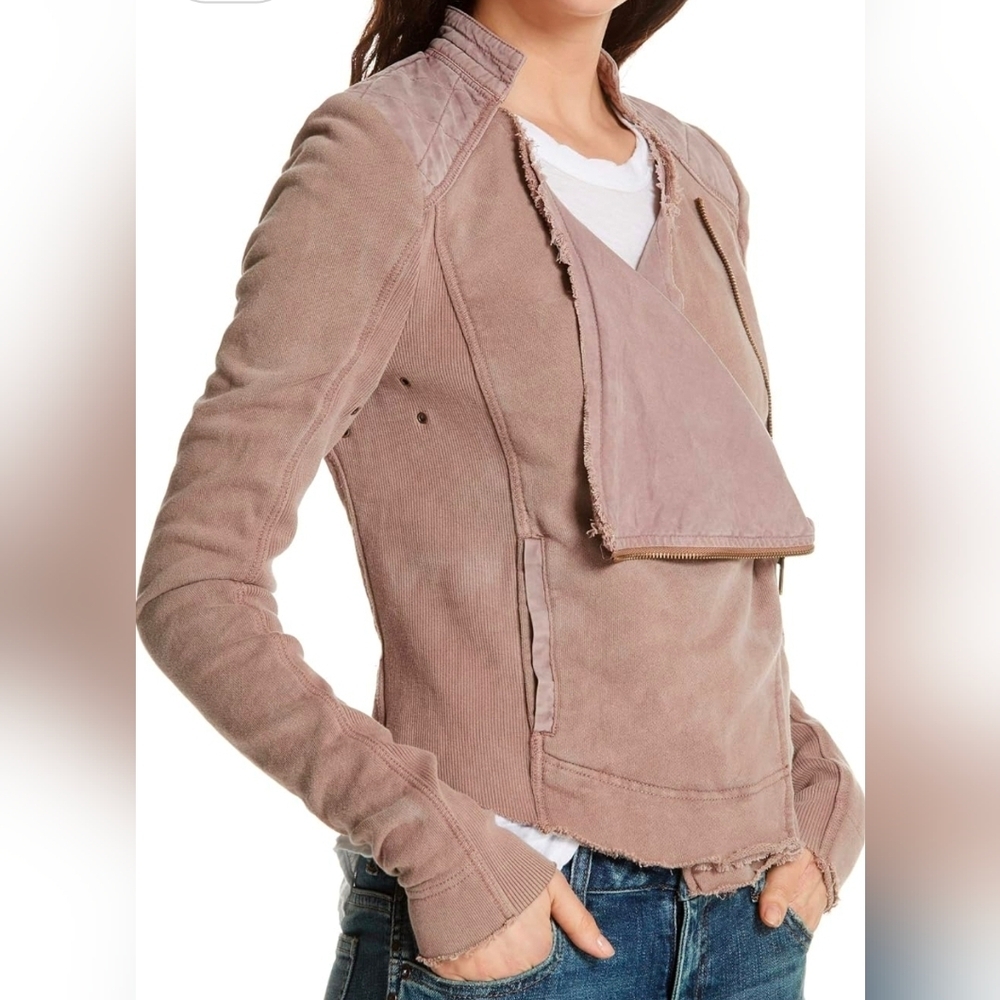 Free People Shrunken Moto Jacket – Size Small